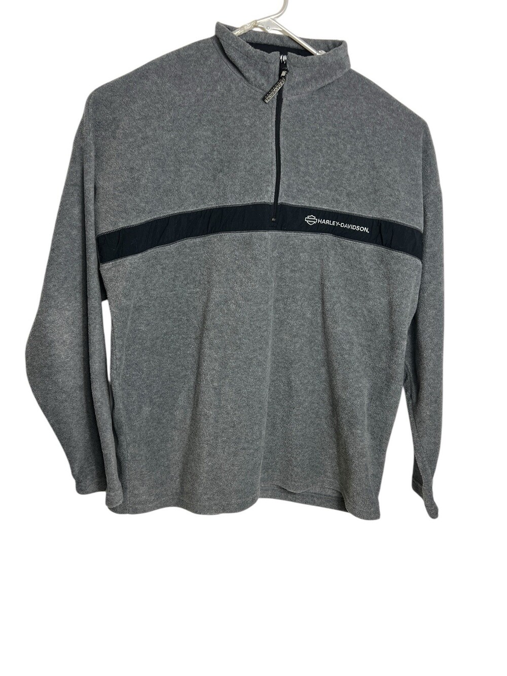 Harley-Davidson Men 2XL Grey Fleece 1/2 Zip  Bumpus HD Jackson TN